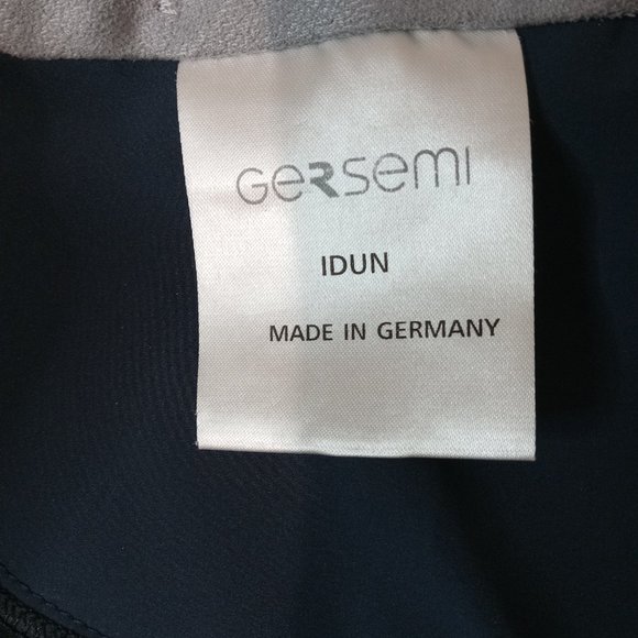 Gersumi Idun blue riding jacket grey collar size 8 - Picture 5 of 13
